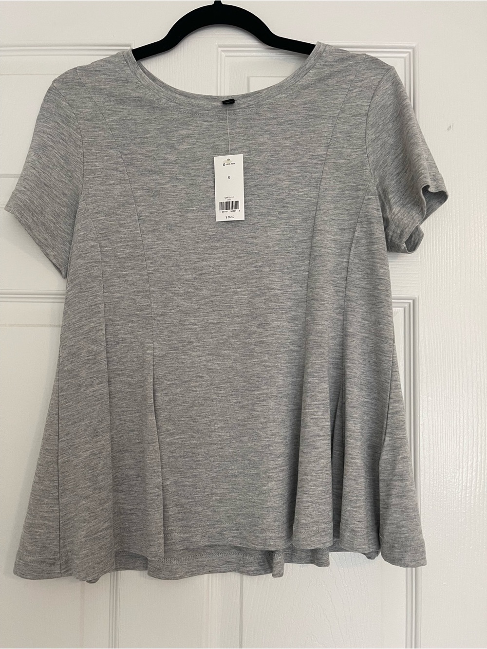 Banana Republic Gray Short-Sleeve Swing Tunic